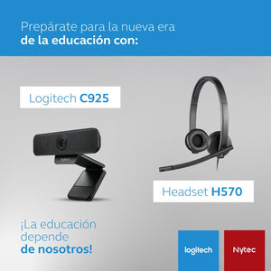 Logitech Combo: Webcam C925e + H570