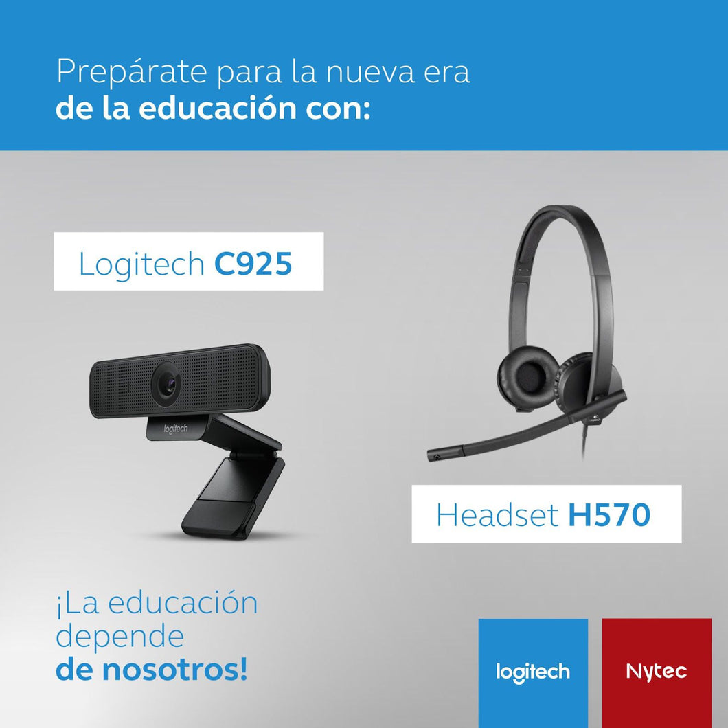 Logitech Combo: Webcam C925e + H570